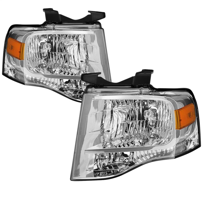 SPYDER xTune 07-14 Ford Expedition OEM Style Headlights -Chrome (HD-JH-FE07-AM-C) 9042409