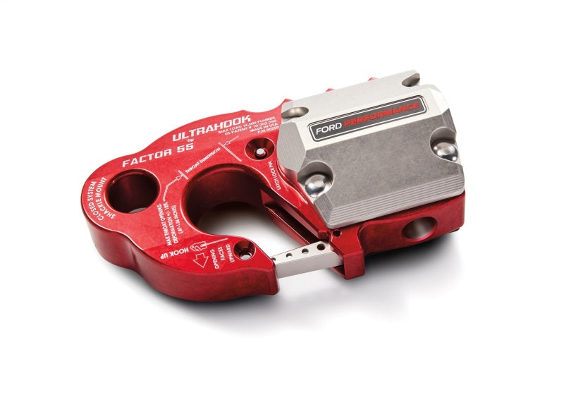 Ford Racing Factor 55 UltraHook w/Rope Guard - Red M-1821-UHR
