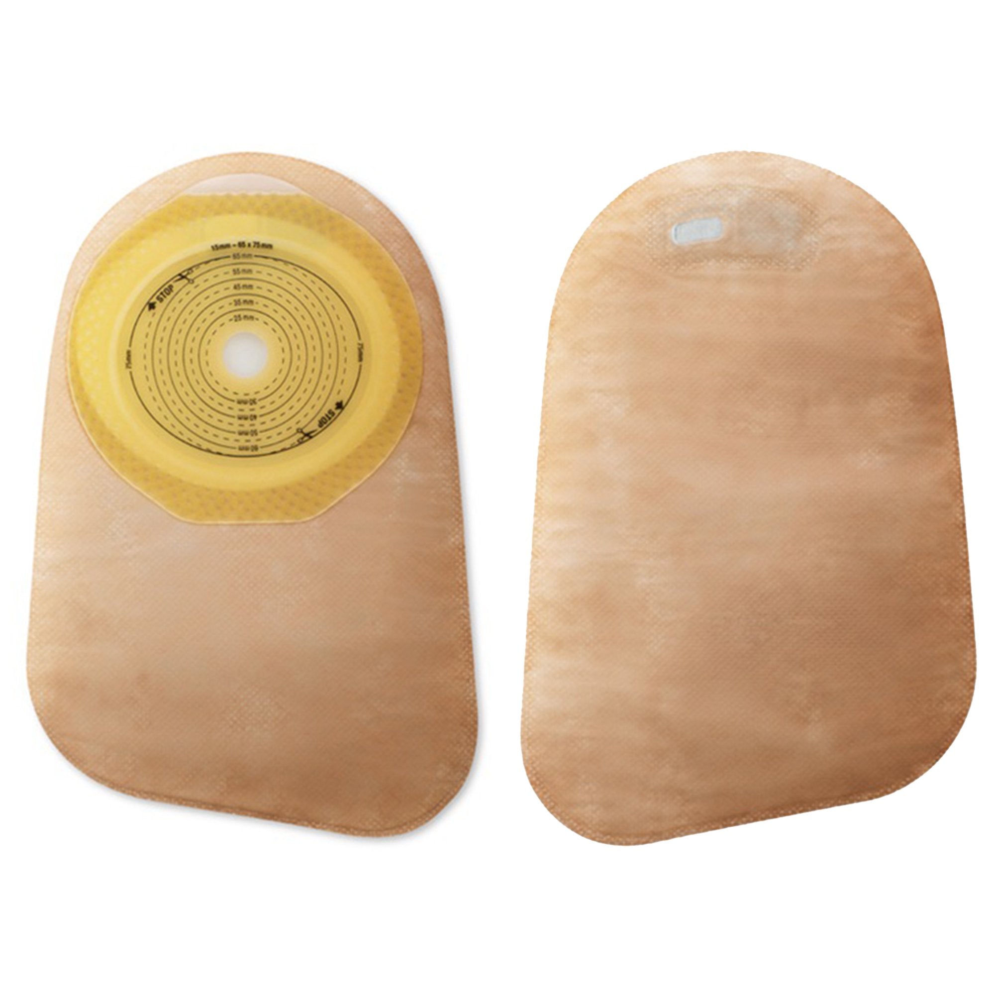 Premier™ 82325 One-Piece Beige Colostomy Pouch, Pre-cut to Fit 25 mm Stomas 82325