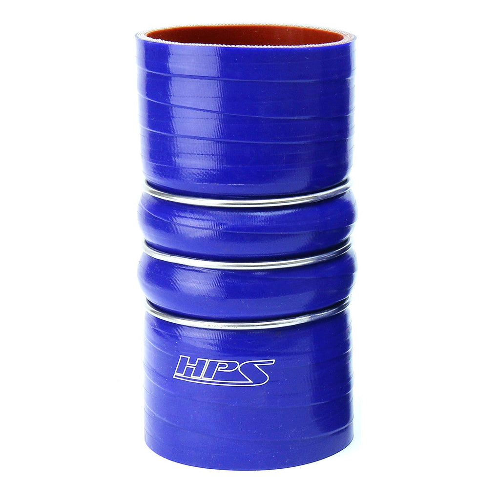 HPS Performance Products HPS 5" ID, Silicone Charge Air Cooler CAC Hose Double Hump Coupler Bellow Cold Side, High Temp 4-ply Reinforced, 127mm ID