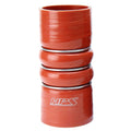 HPS Performance Products HPS 4-1/2" ID, Silicone Charge Air Cooler CAC Hose Double Hump Coupler Bellow Hot Side, Ultra High Temp 4-ply Aramid Reinforced