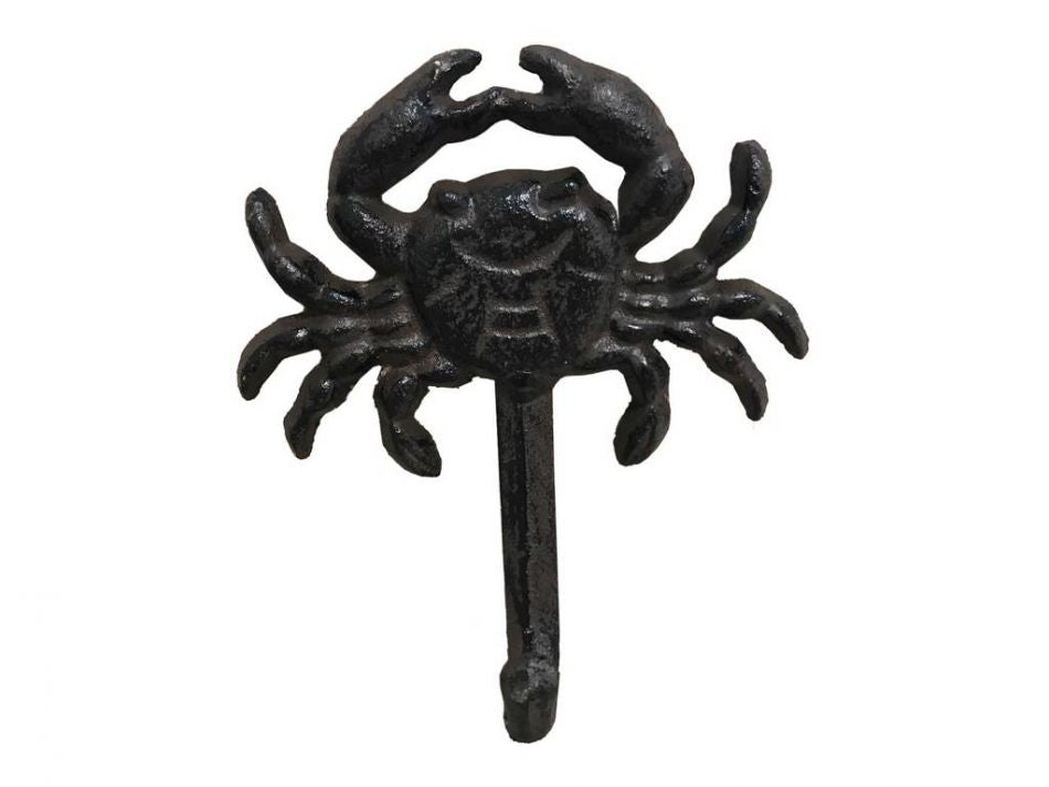 Cast Iron Wall Mounted Crab Hook 5""