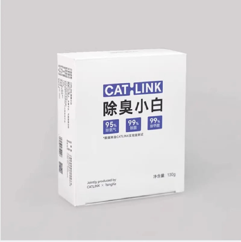 Cat Litter Deodorizing Gel & Disposable Bag for Small Self - Cleaning Litter Boxes — White - PhishStones Products