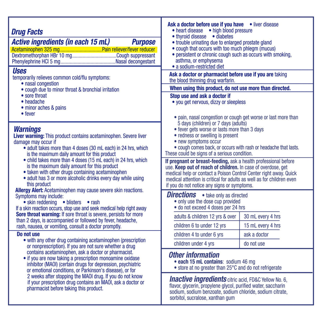 DayQuil Cold & Flu Liquid 37000055512