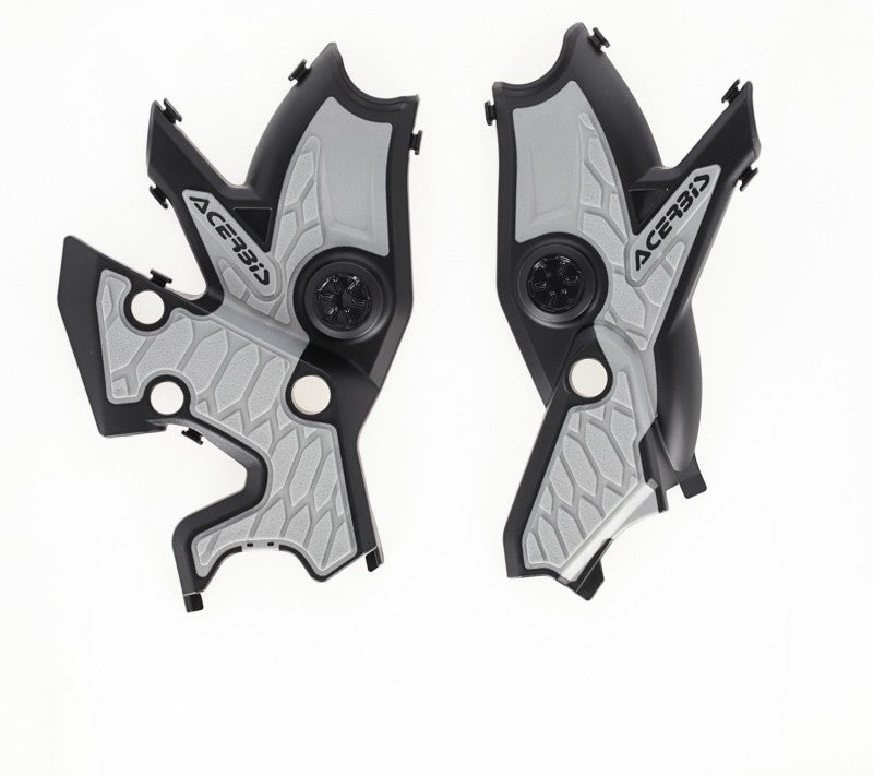 Acerbis 19+ Yamaha Tenere 700 Frame Guards- X-Grip - Black/Silver 2911461001