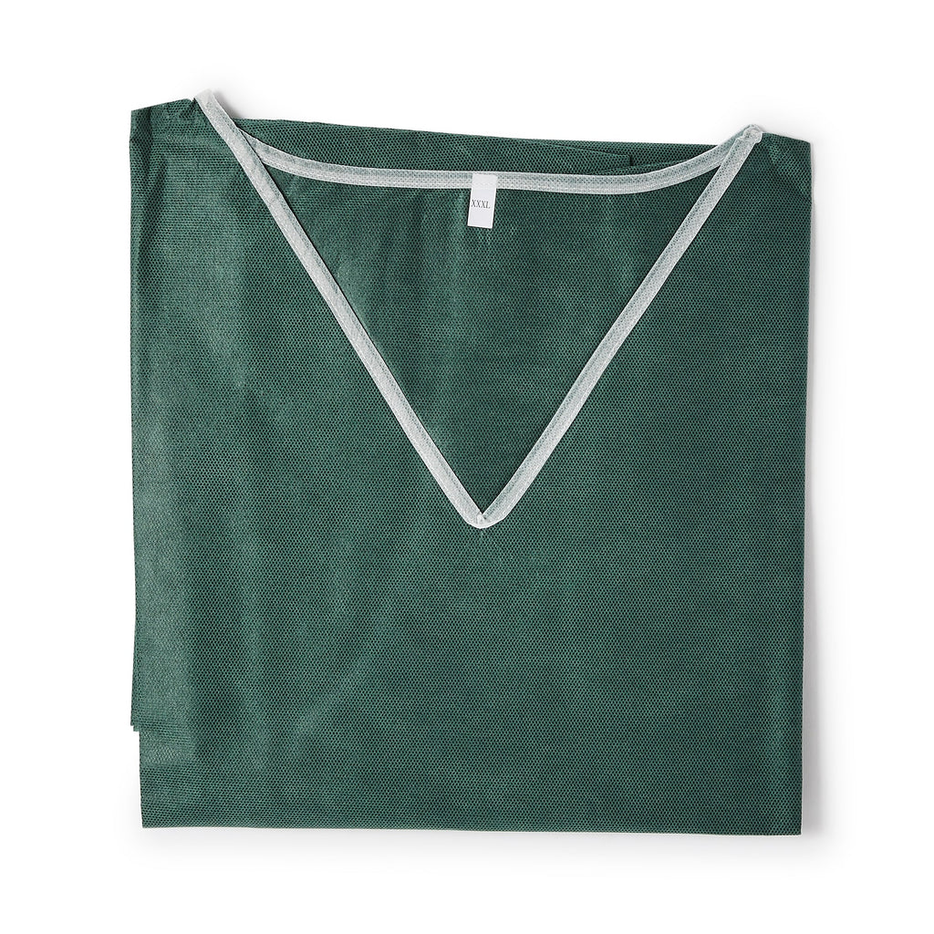Graham Medical Short Sleeve Scrub Shirt, Green, 3X-Large 64841