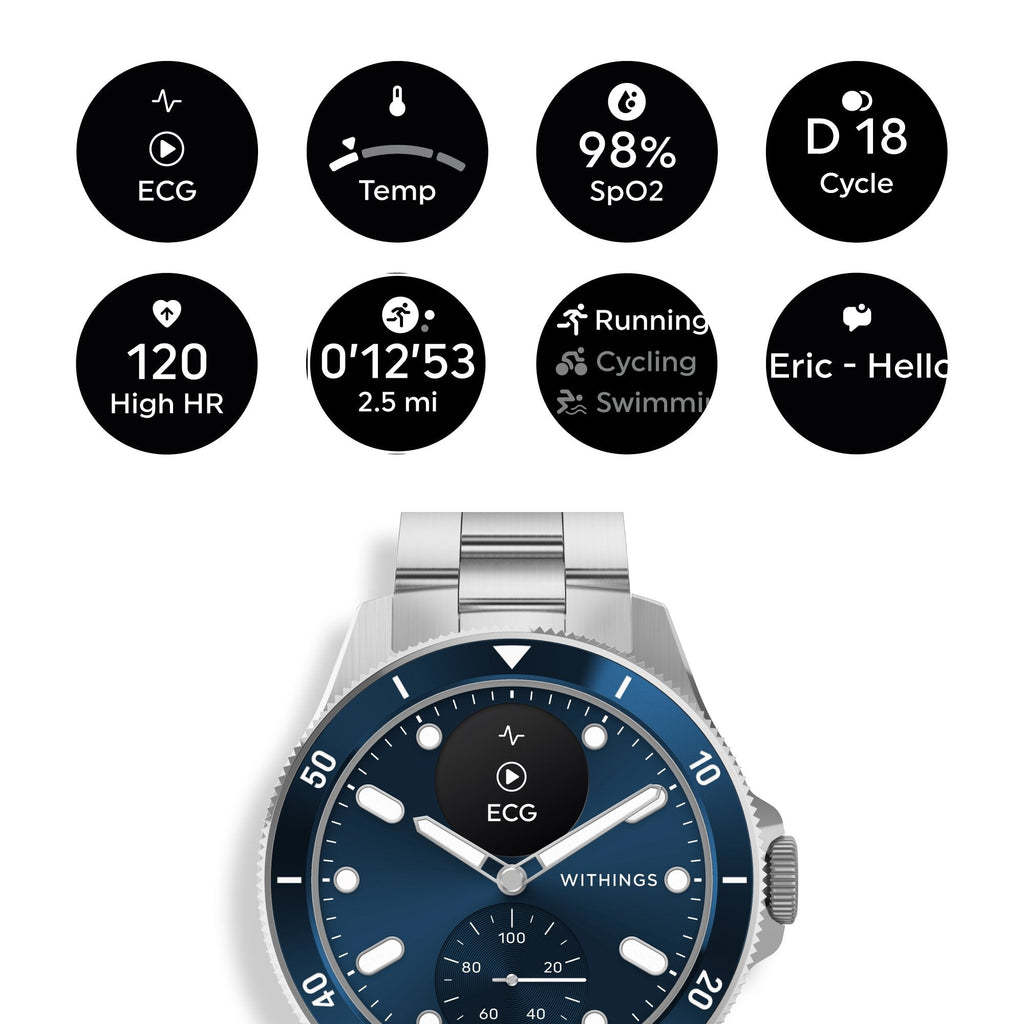 ScanWatch Health Data Withinggs® NOVA 42 mm LED Display HWA10-MODEL 7-ALL-INT