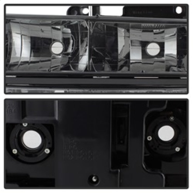 SPYDER Xtune Chevy Suburban 94-98 Headlights w/ Corner & Parking Lights 8pcs Smoked HD-JH-CCK88-AM-SM-SET 5072238