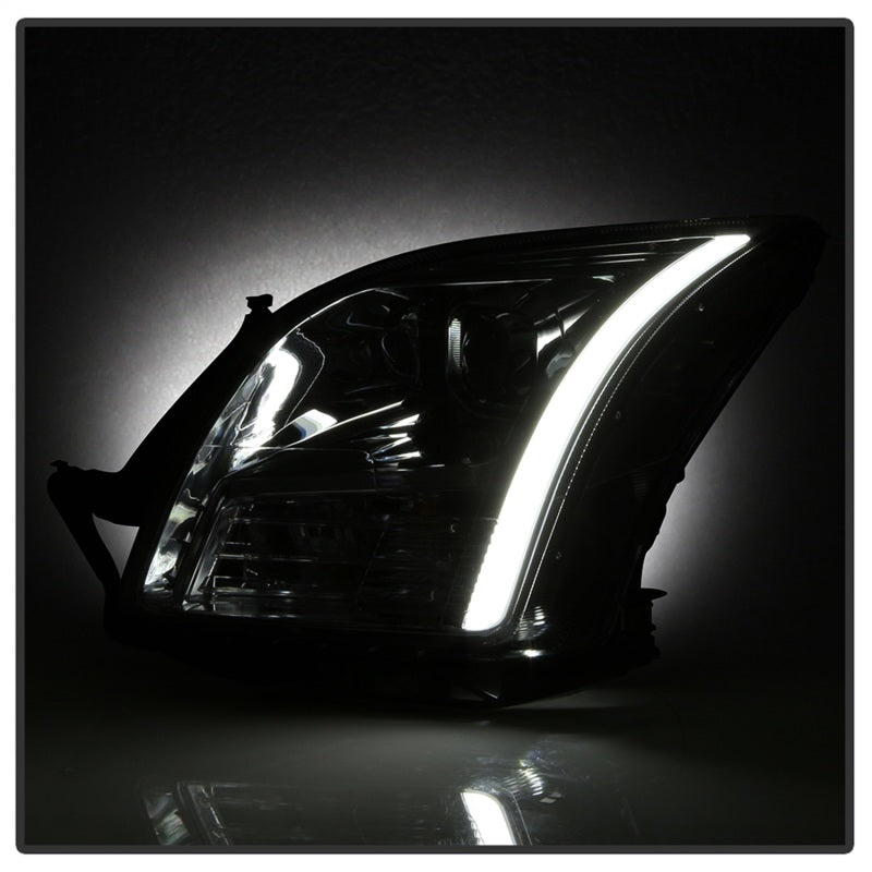 SPYDER xTune 06-09 Ford Fusion Light Bar DRL Projector Headlights - Chrome (PRO-JH-FFU06-LB-C) 9042126