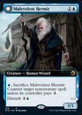 Malevolent Hermit // Benevolent Geist (MID-336) - Innistrad: Midnight Hunt: (Extended Art, Double Faced Transform)