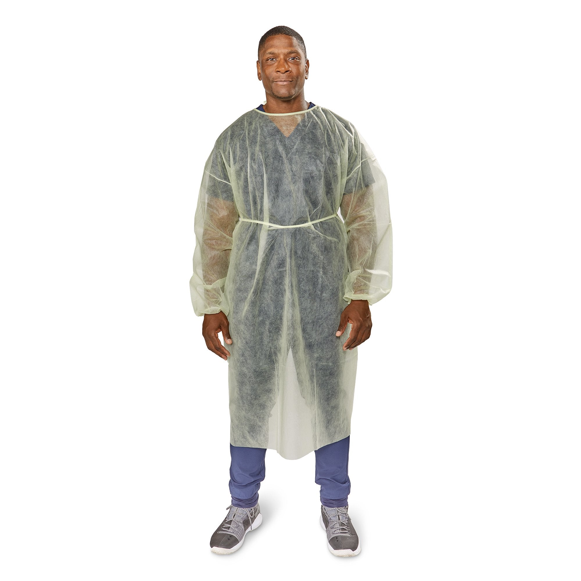 McKesson Nonrated Isolation Gowns, Yellow, Extra Large 16-NRENWTCY8-XL