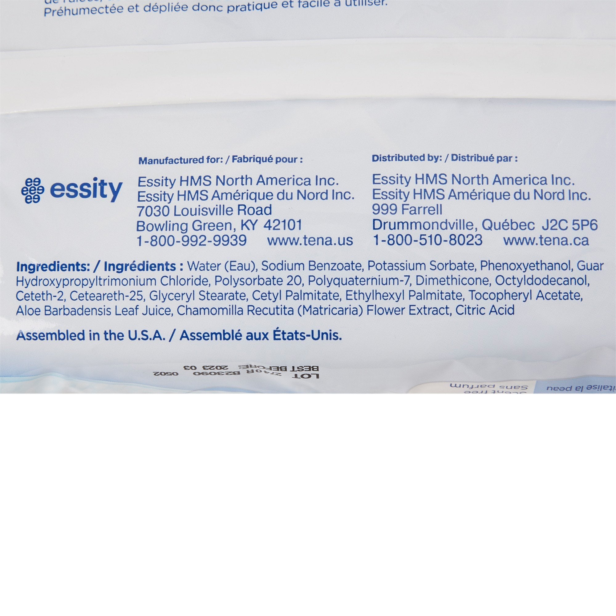 Tena Ultra Unscented Washcloths 65722
