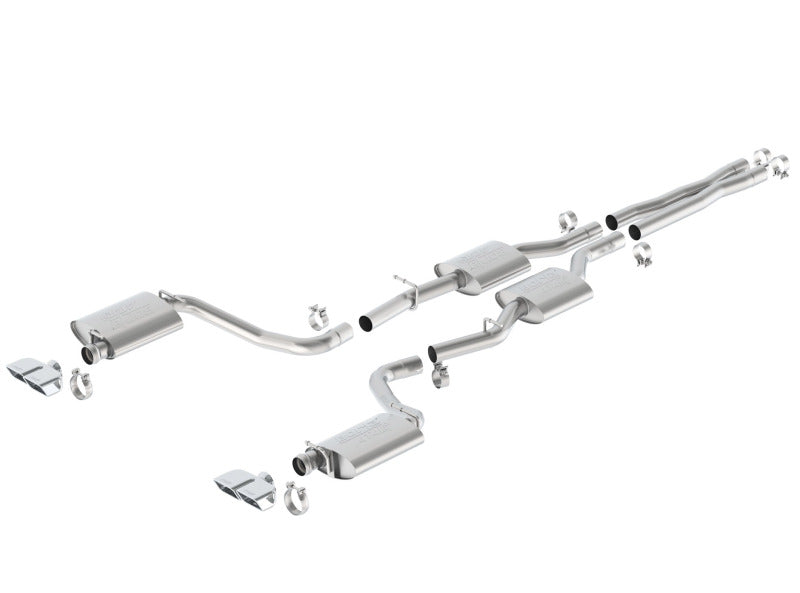 Borla 15-16 Dodge Challenger R/T 5.7L Dual Rectangle Angle Cut Dual Split Rear Exit ATAK Exhaust 140628