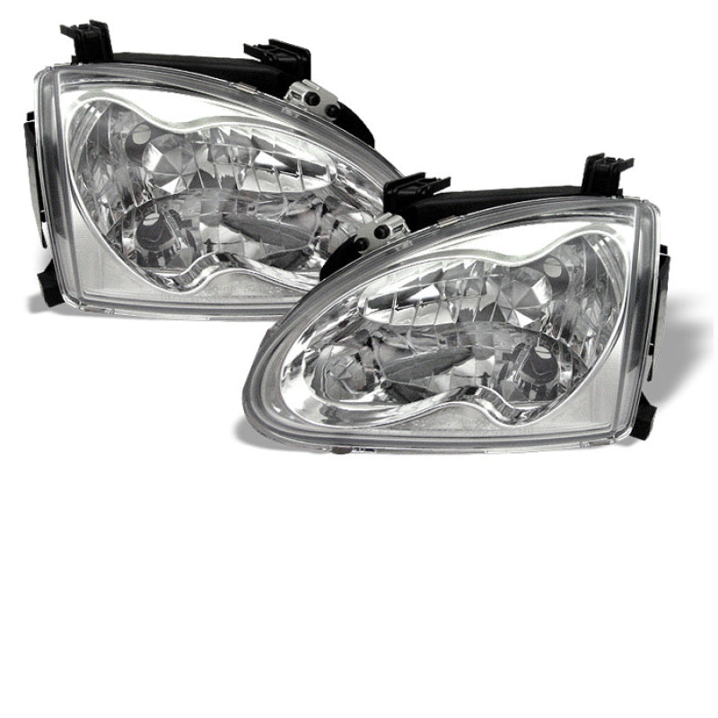 SPYDER Honda Del Sol 93-97 Crystal Headlights Chrome HD-YD-HD93-C 5012593