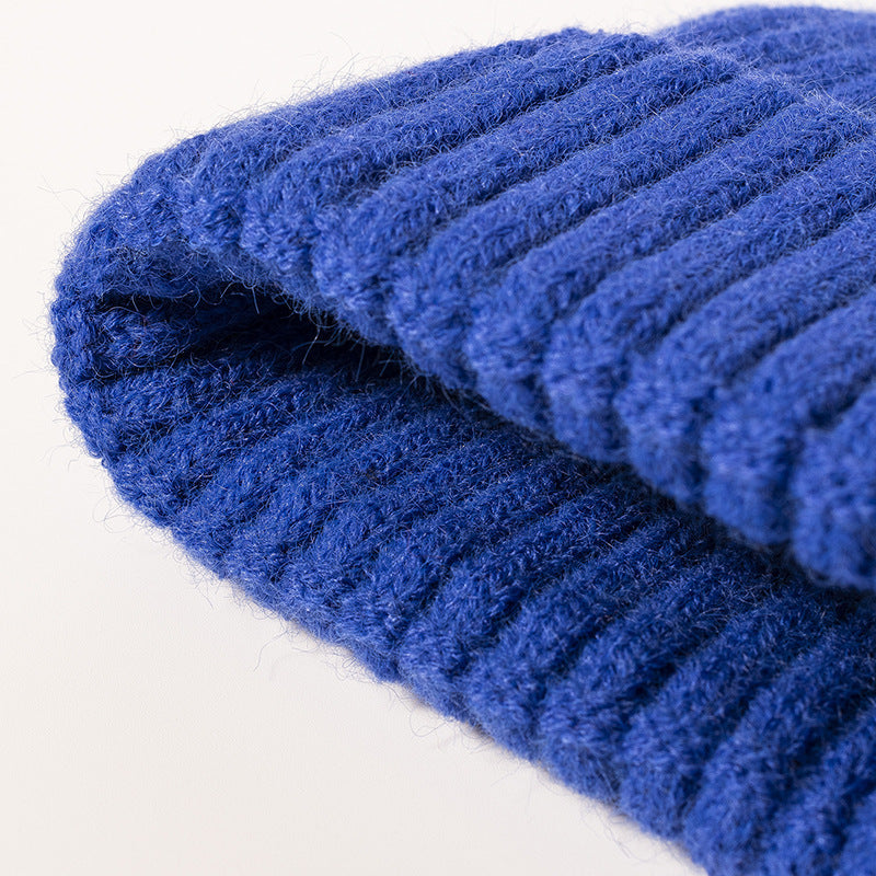 Knitted Cuff Short Fisherman Hat Mens Womens Winter Warm Beanie