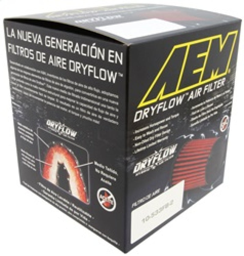 AEM Induction AEM DryFlow Air Filter AIR FILTER ASSY 3in X 5in DRYFLOW 21-203D