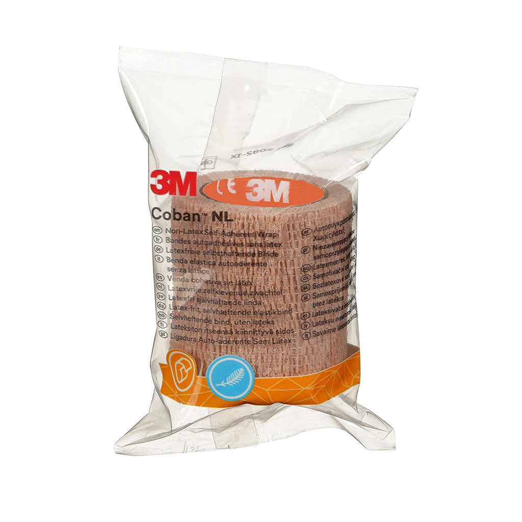 Cohesive Bandage 3M™ Coban™ NL 2 Inch X 2 Yard Self-Adherent Closure Tan NonSterile Standard Compression 2082-1X