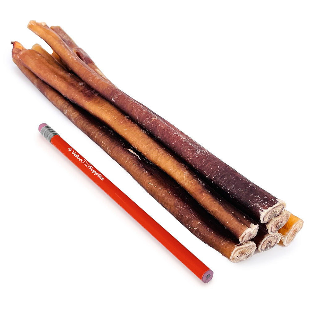 ValueBull USA Bully Sticks for Large Dogs, Thick 12 Inch, 25 Count