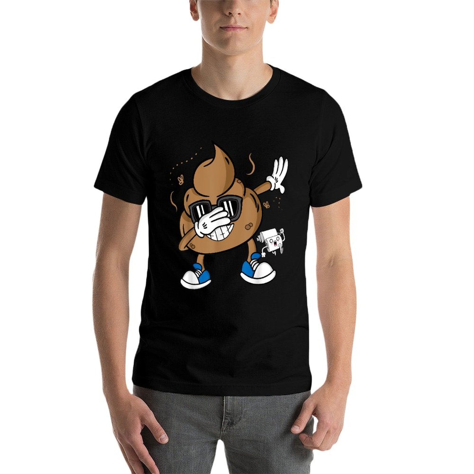 Cute Dabbing Poop - Funny Emoticon I Pooped Today Gift  Odor-resistant T-Shirt