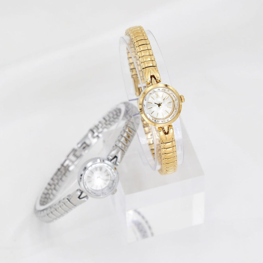 Womens Kaleidoscope Dial Vintage-style Quartz Gold Watch
