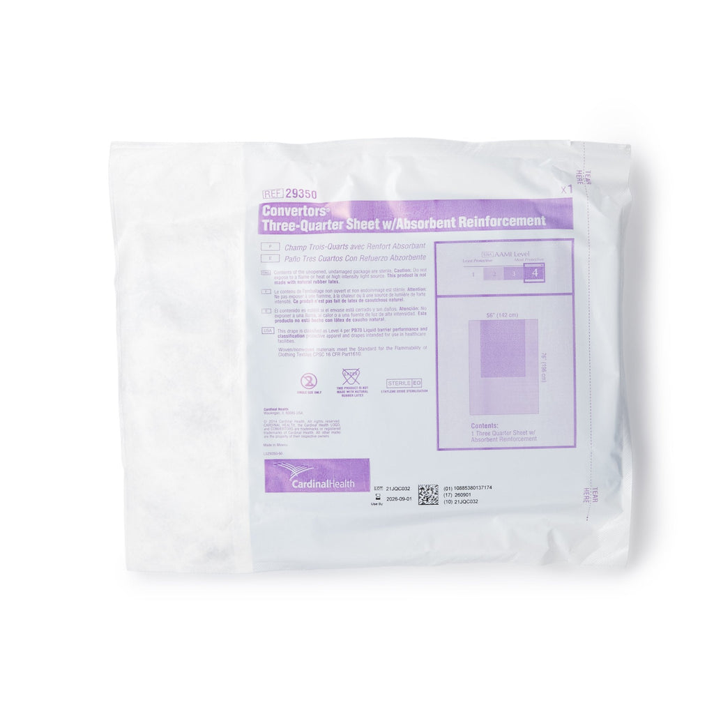 Cardinal Health™ Sterile Three-Quarter General Purpose Drape, 56 x 77 Inch 29350