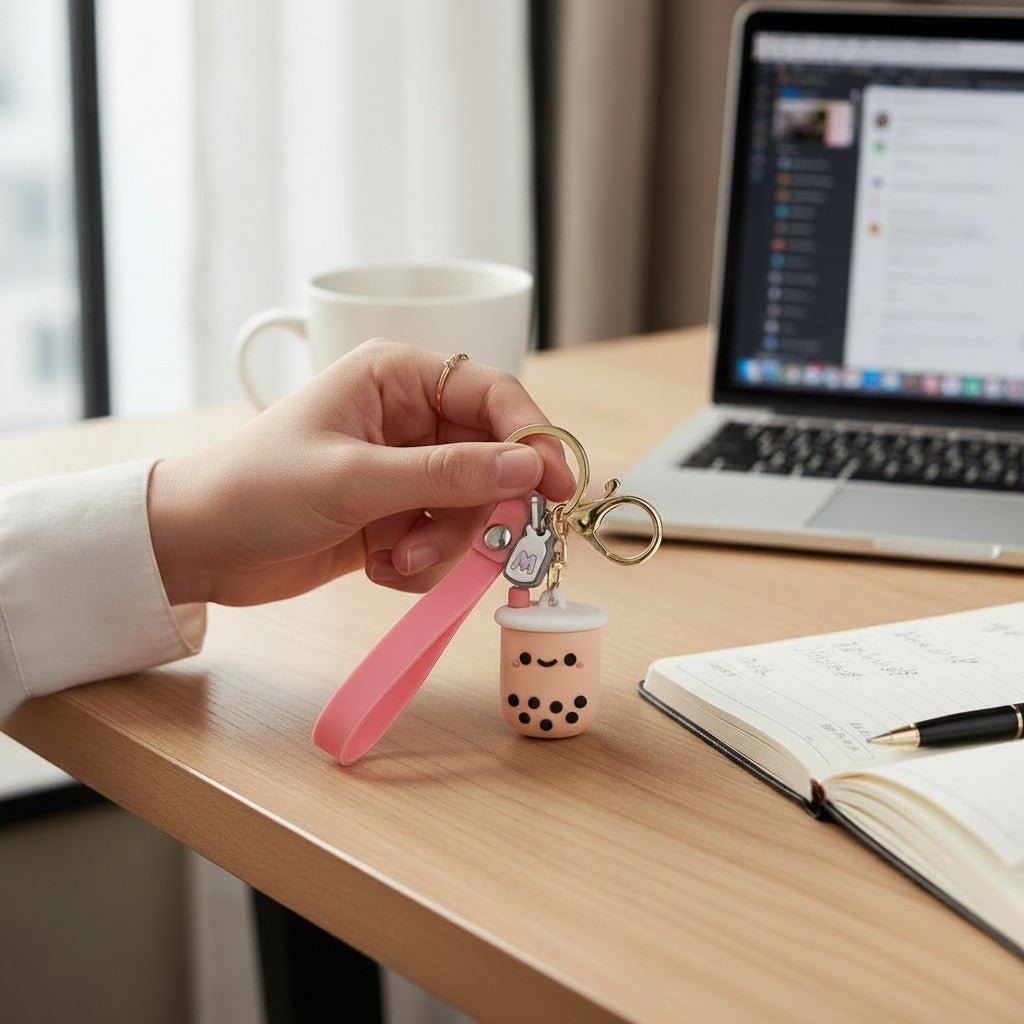 Charming Bubble Tea Keychain – Perfect for Boba Tea Enthusiasts