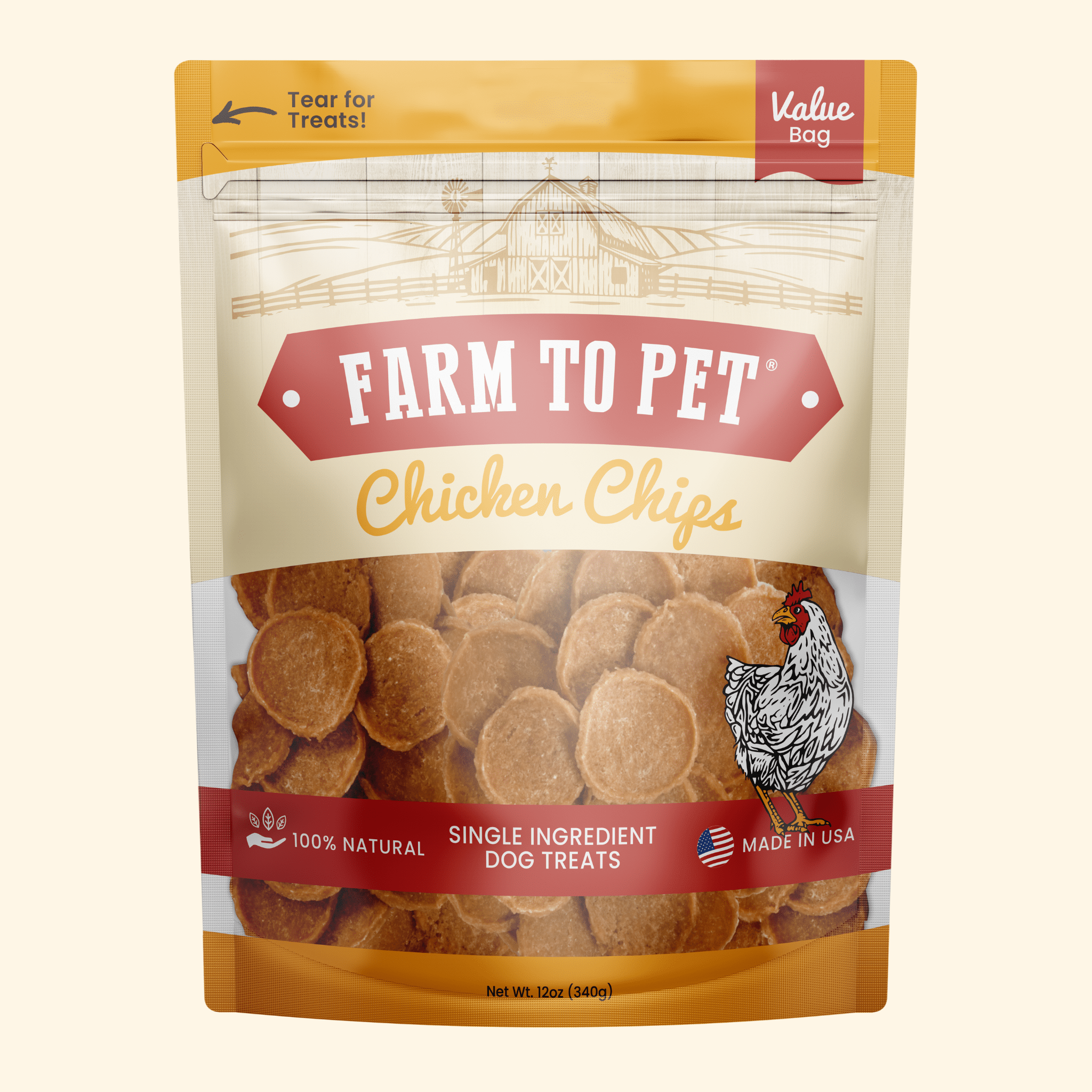 Chicken Chips for Dogs | All - Natural Single - Ingredient Dog Treats - PhishStones Products