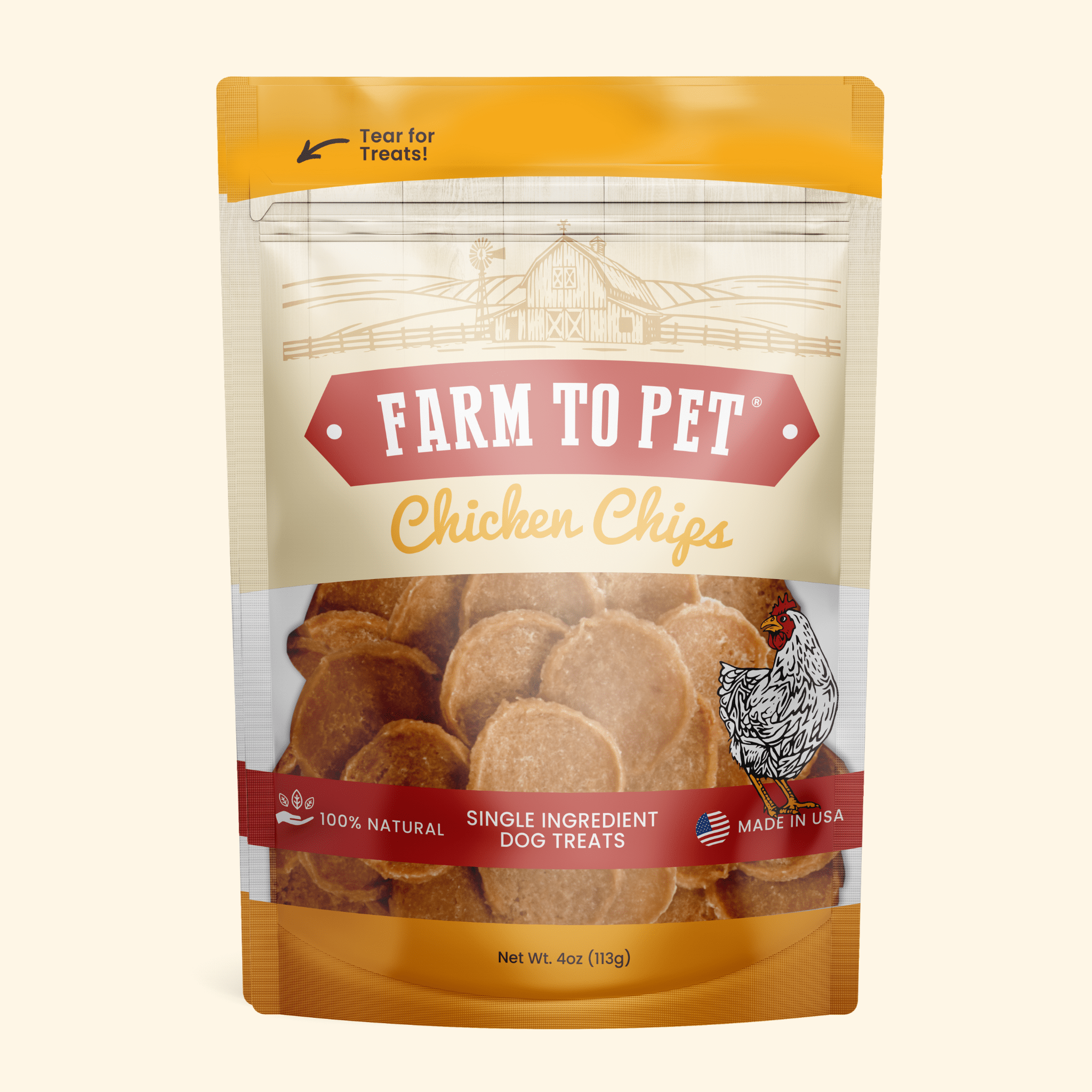 Chicken Chips for Dogs | All - Natural Single - Ingredient Dog Treats - PhishStones Products
