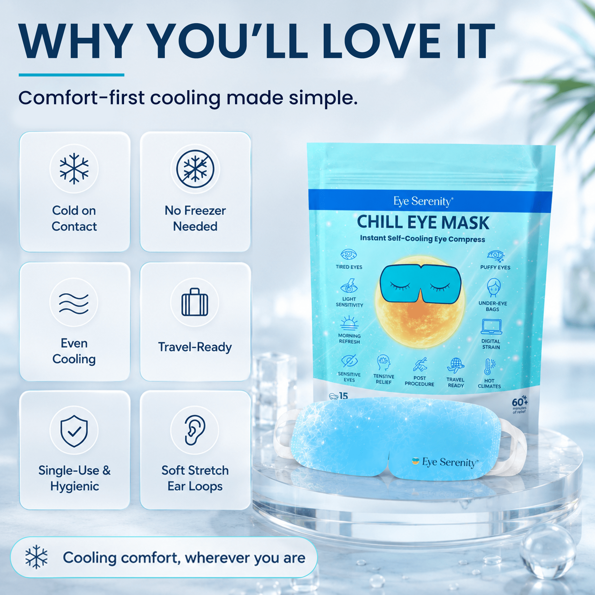 CHILL Self-Cooling Eye Mask