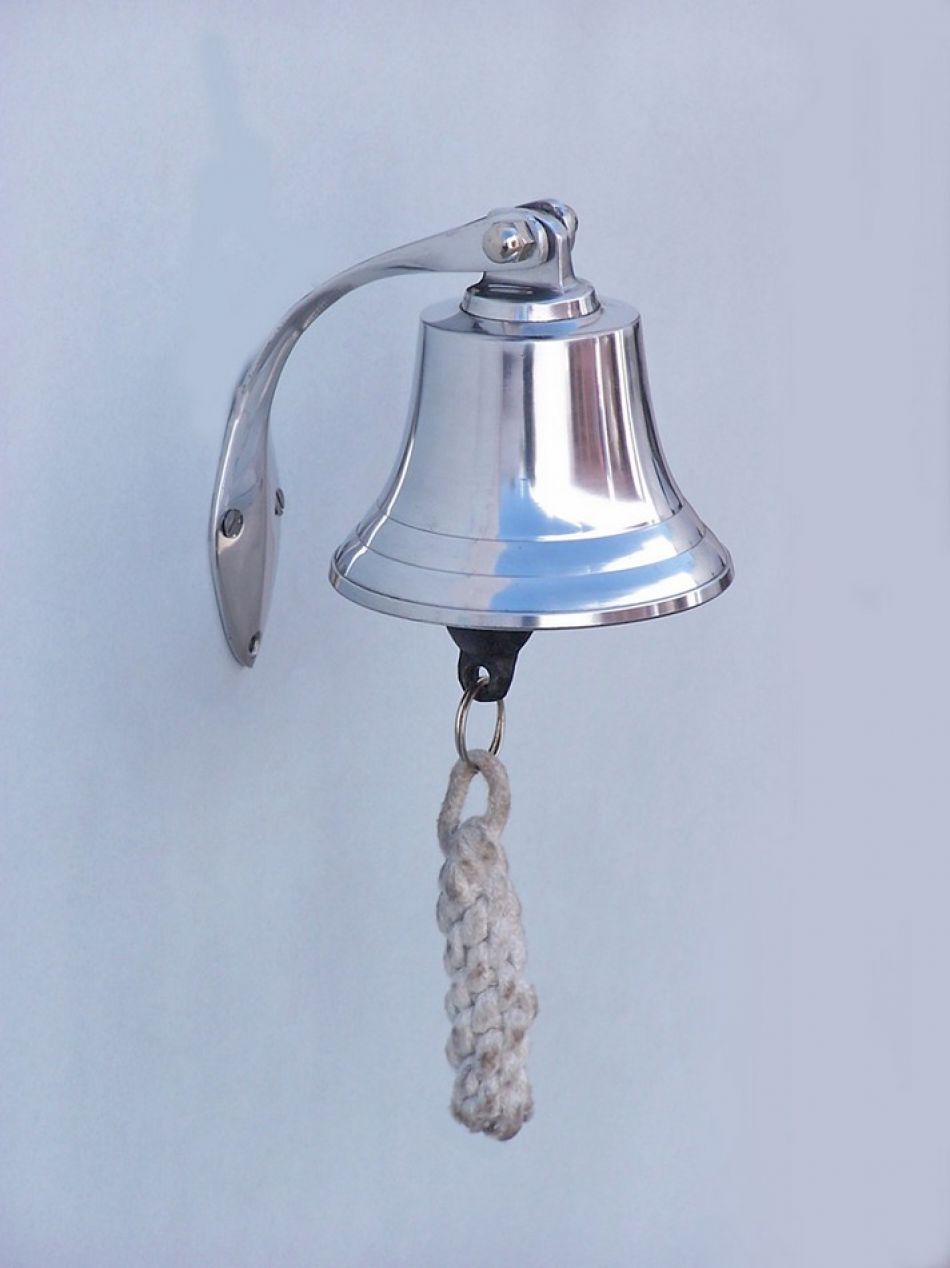 Chrome Hanging Harbor Bell 4""