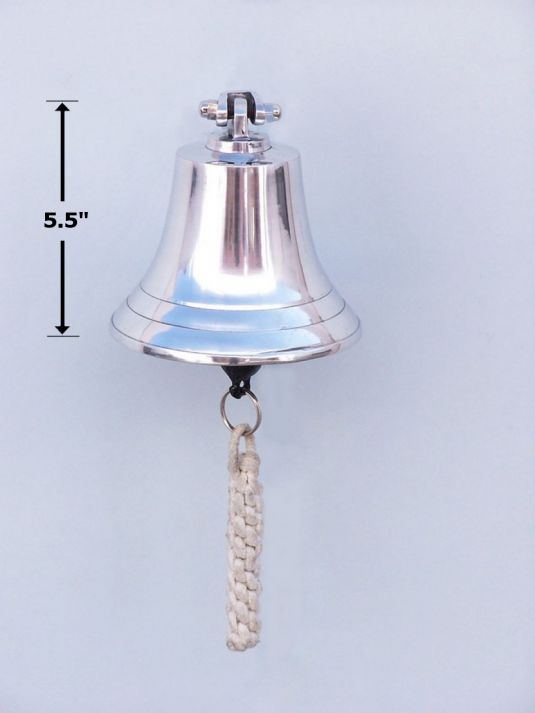 Chrome Hanging Harbor Bell 5.5""
