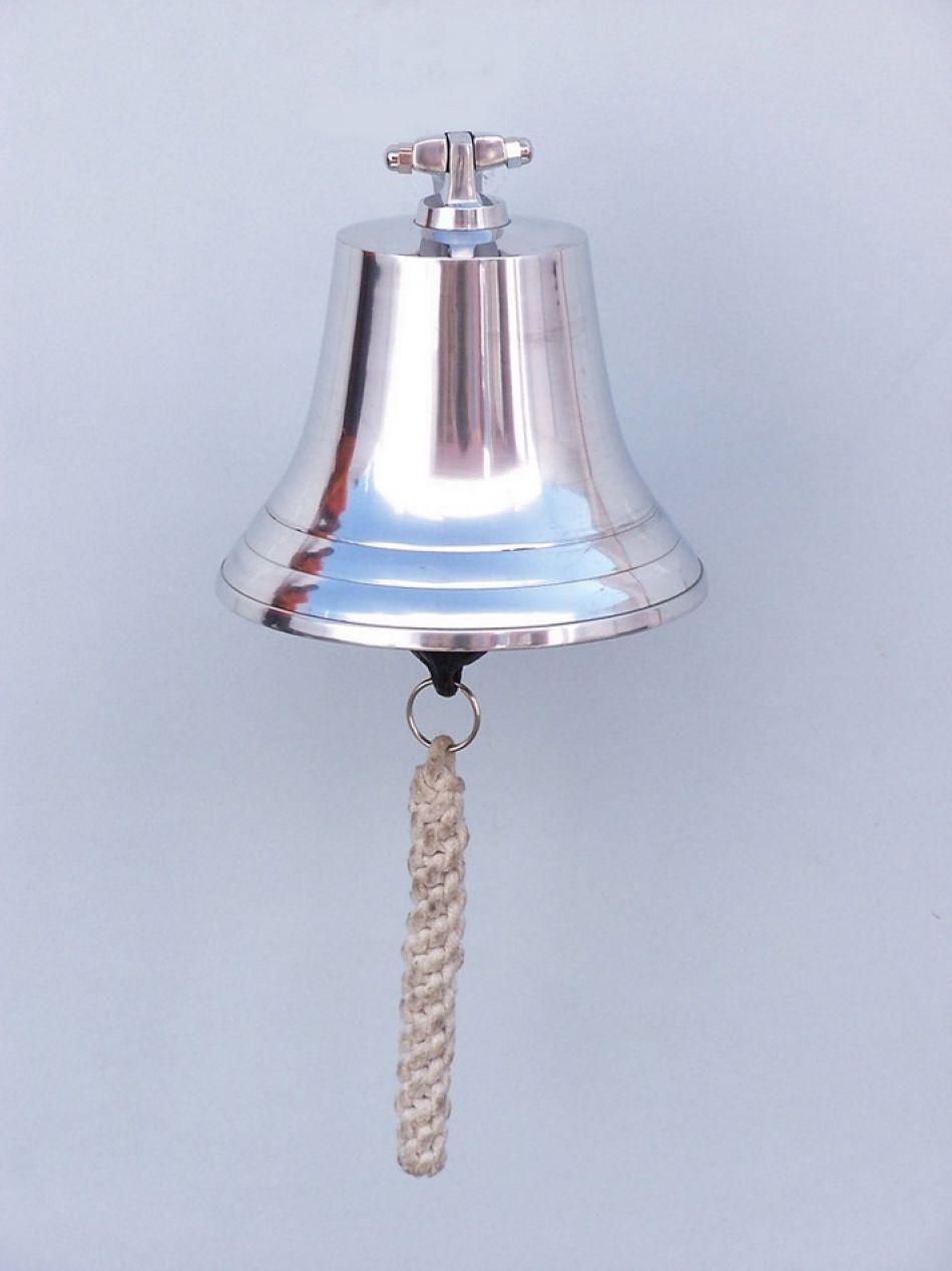 Chrome Hanging Harbor Bell 7""
