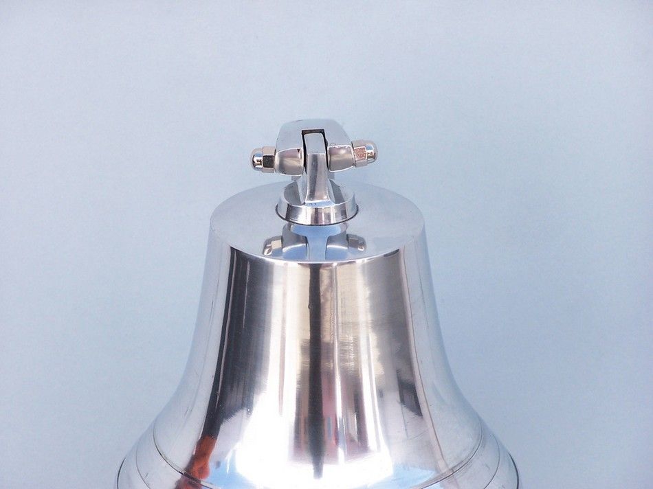 Chrome Hanging Harbor Bell 7""