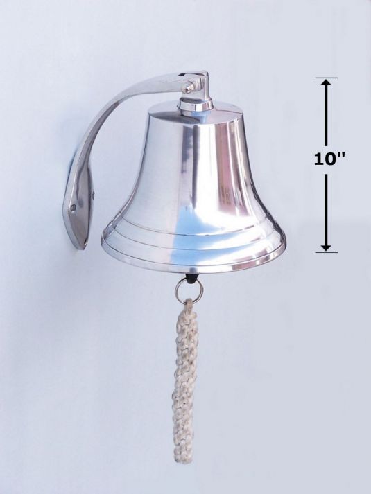 Chrome Hanging Harbor Bell 7""