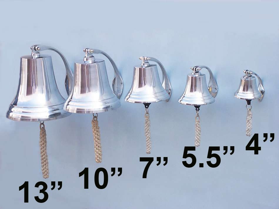 Chrome Hanging Harbor Bell 5.5""