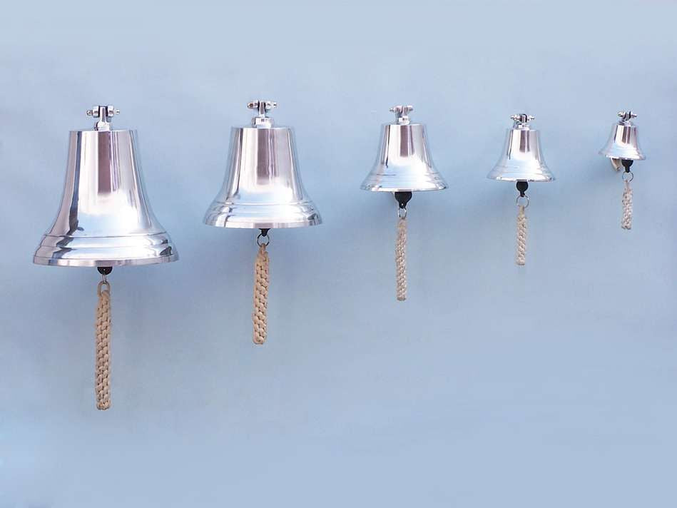 Chrome Hanging Harbor Bell 5.5""