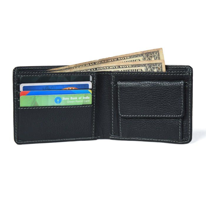 Classic Black Leather Wallet - PhishStones Products