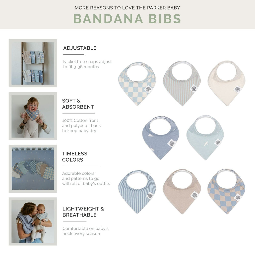 Cloud Bandana Bib Set (8 pack) - PhishStones Products