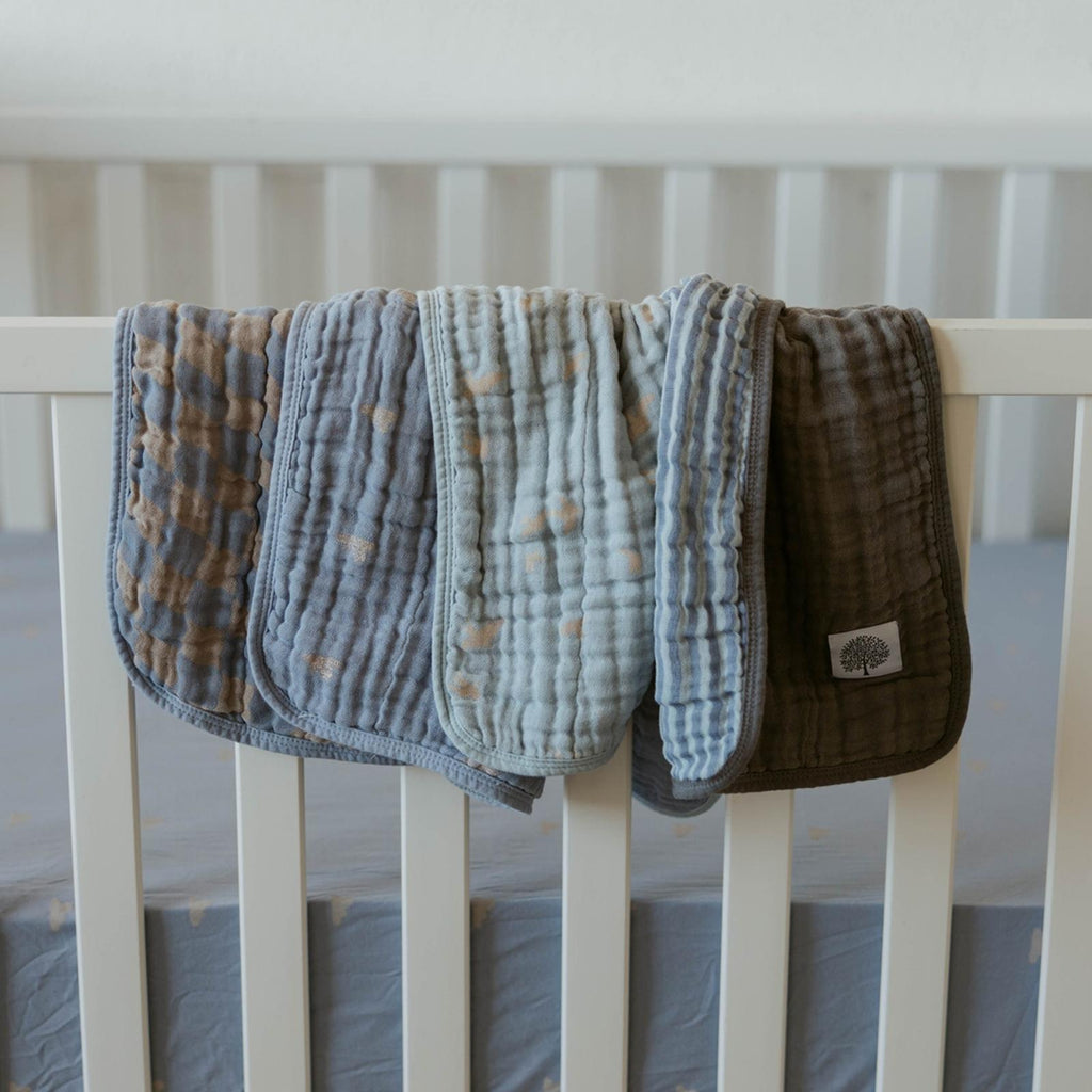 Cloud Set - Muslin Burp Cloths (4 Pack) - PhishStones Products