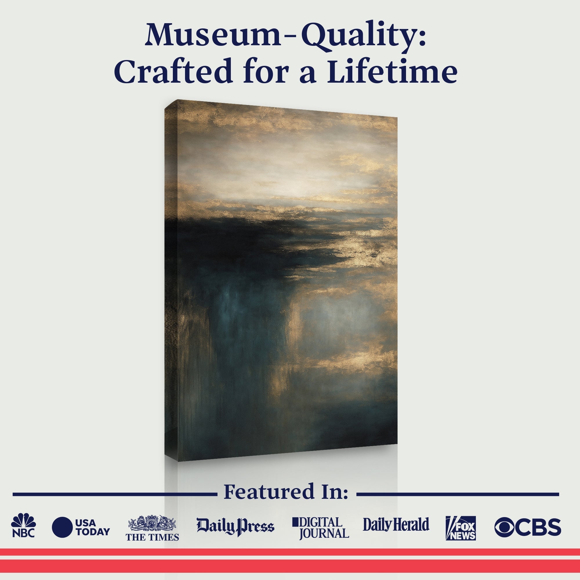 Cloudscape Glimmer Wall Art - PhishStones Products