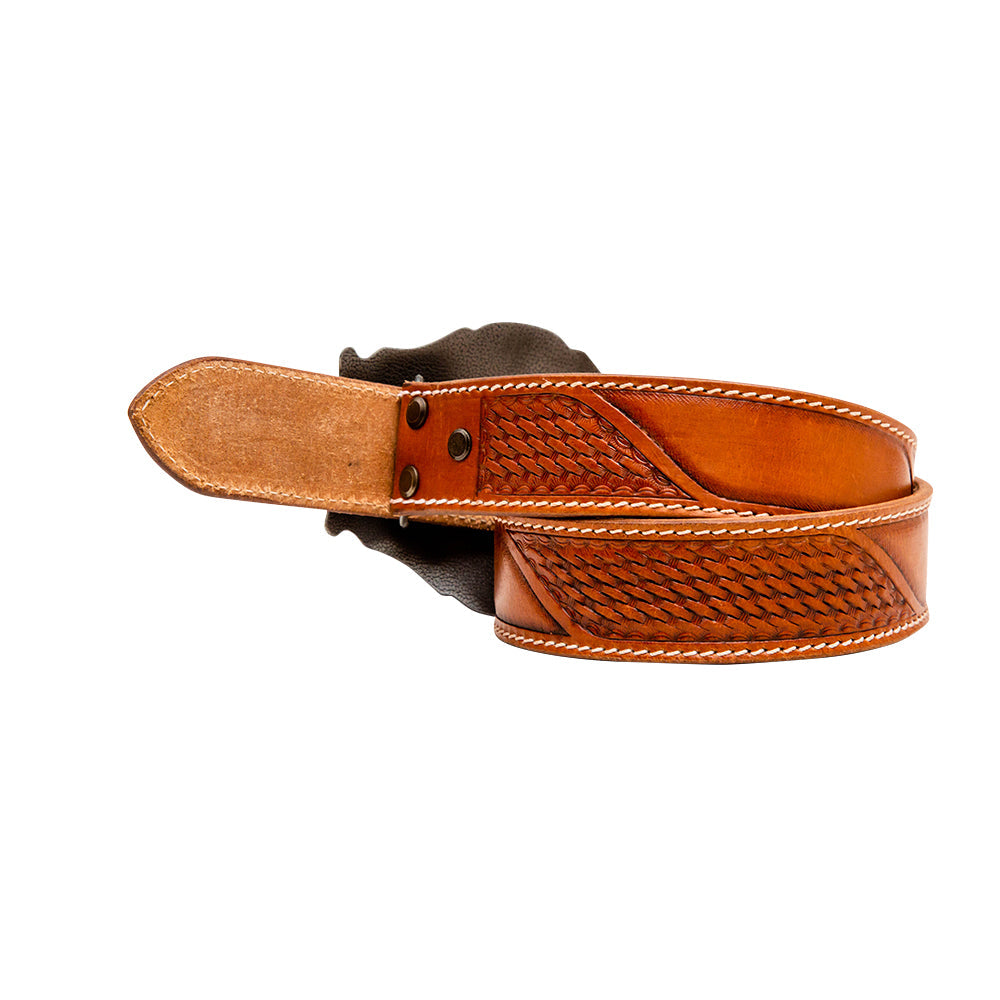 Coco - Bean Hand - Tooled Leather Women's Belt - PhishStones Products