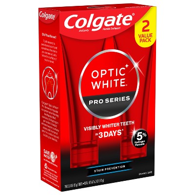 Colgate Pro Series Stain Prevention Hydrogen PeroxideToothpaste 3oz/2pk - Imperfect Box - PhishStones Products