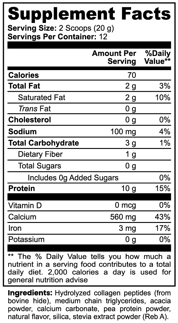 Collagen Peptides | Vanilla - PhishStones Products