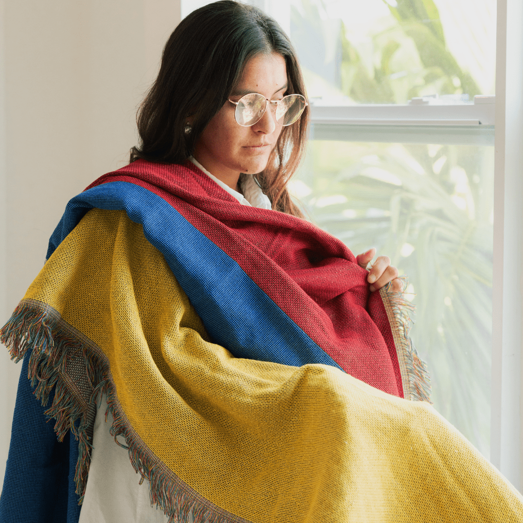 Colombia Flag Woven Throw Blanket - PhishStones Products