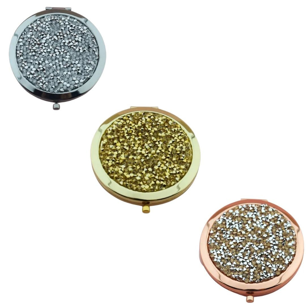 Crystal Double - Sided Portable Mini Mirror - PhishStones Products