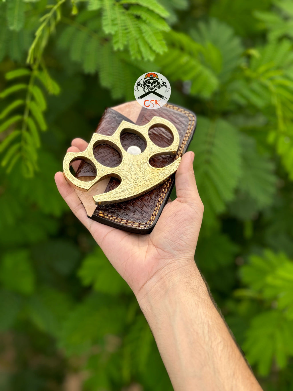Custom engraved brass knuckle - PhishStones Products
