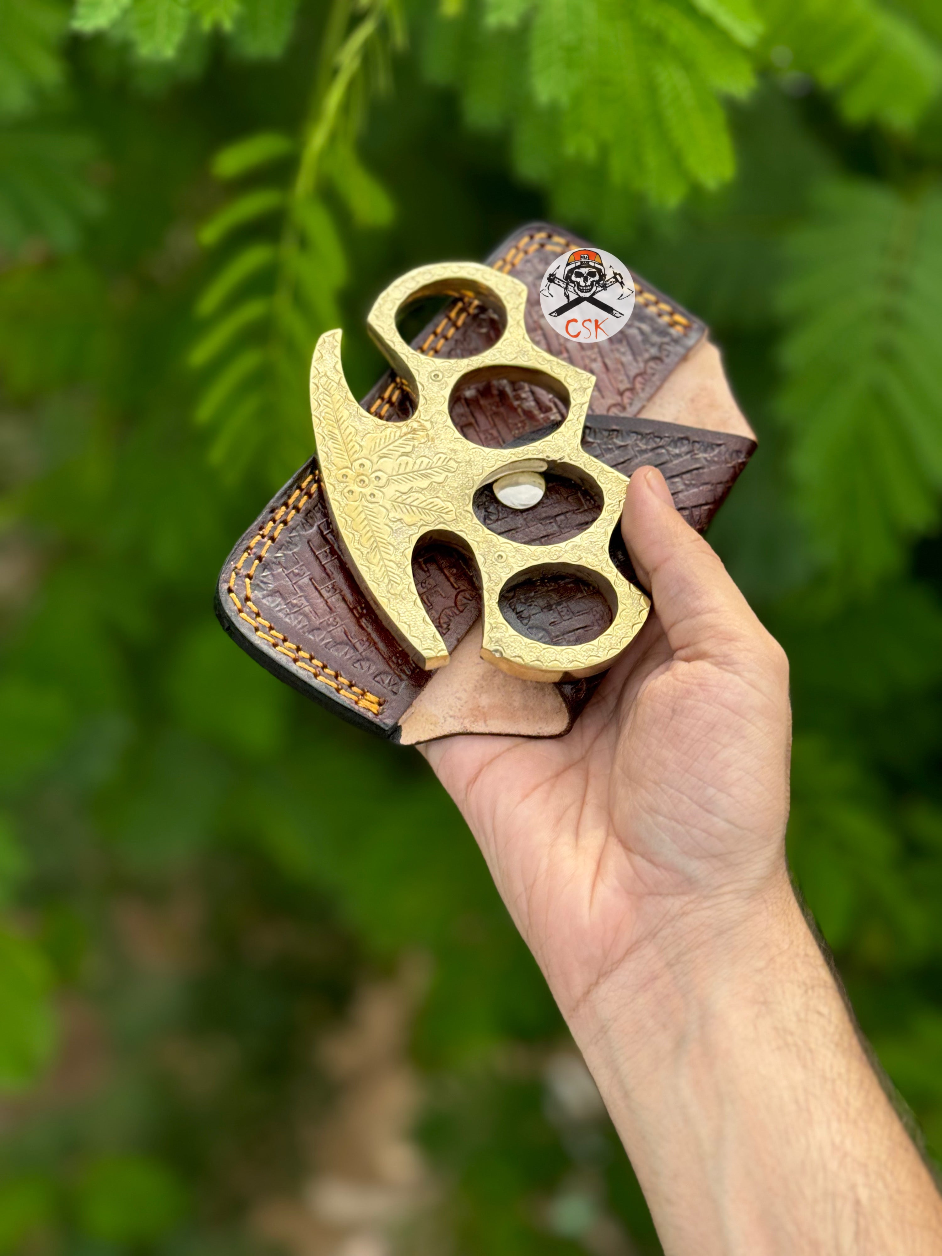 Custom engraved brass knuckle - PhishStones Products