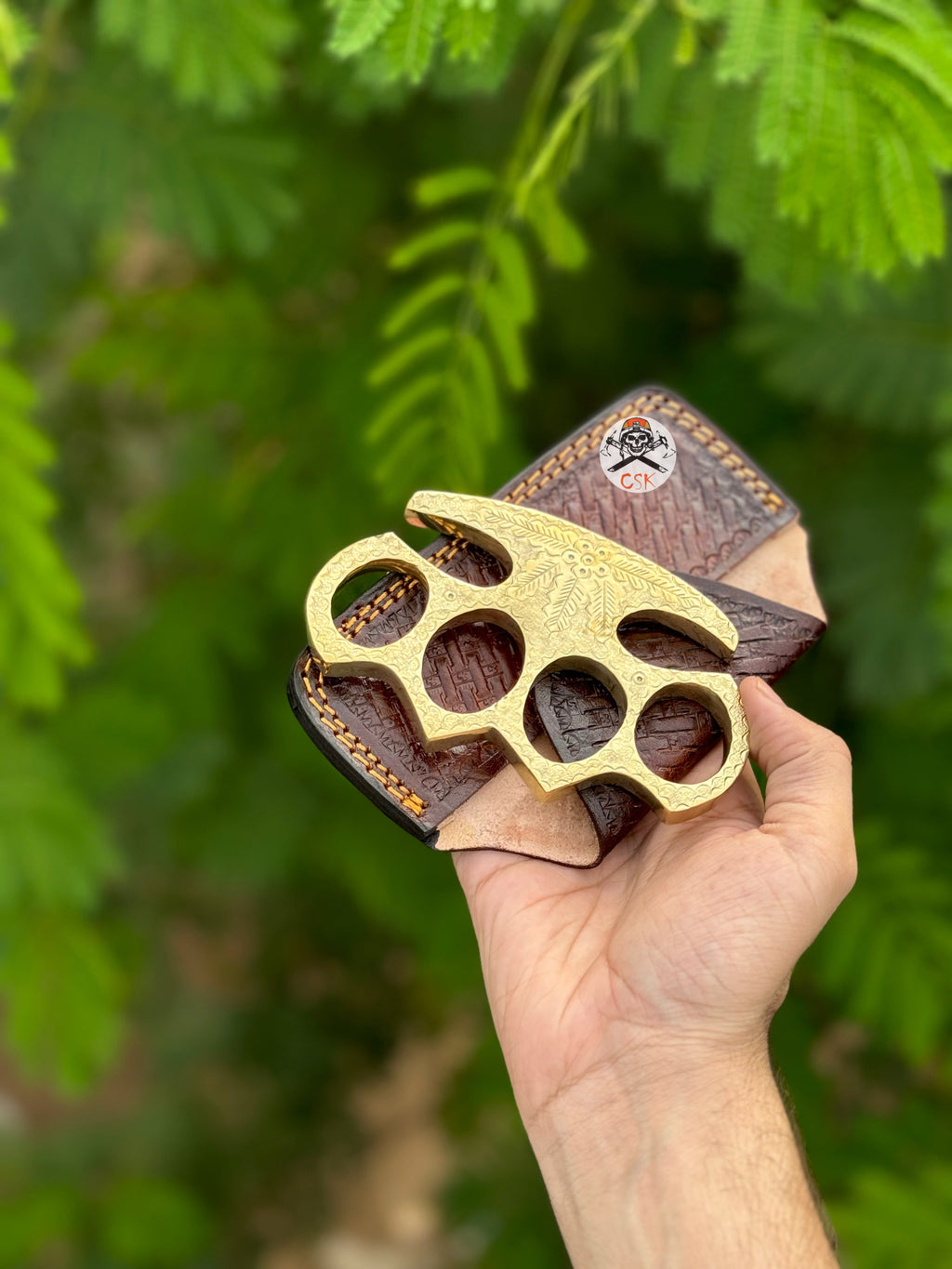 Custom engraved brass knuckle - PhishStones Products