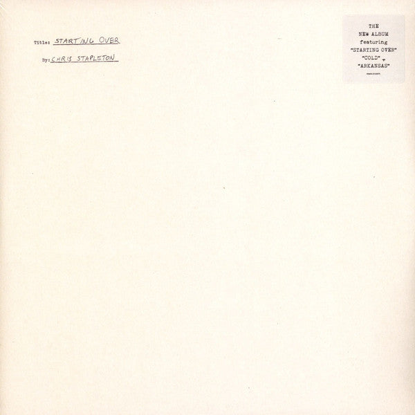 Starting Over (2LP/180G) & Higher (2LP/180G) & From A Room: Vol.1 & From A Room: Volume 2