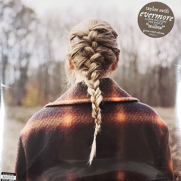 Taylor Swift - Evermore (Translucent Green Vinyl/2LP) & Red (Taylor's Version) (4LP) & Midnights (X) (Blood Moon LP Vinyl)